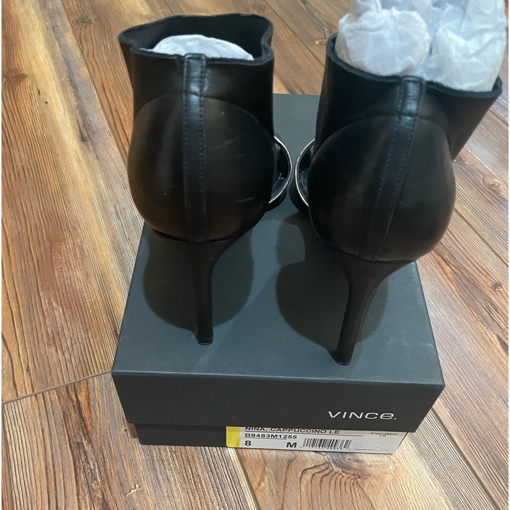 Vince Metallic & Leather Heels - Picture 8 of 11